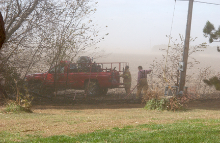 blaze nears Chester